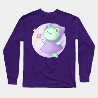 Frog witch reading the future in the universe - Magical and cute witches Long Sleeve T-Shirt